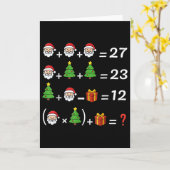 Grappige 67 Meme Kerstmis Wiskunde Docent Kerstman Kaart (Gele Bloem)