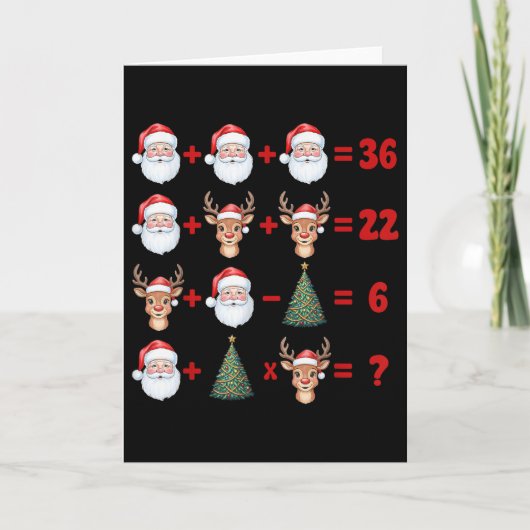 Grappige 67 Meme Kerstmis Wiskunde Docent Kerstman Kaart (Voorkant)