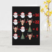 Grappige 67 Meme Kerstmis Wiskunde Docent Kerstman Kaart (Gele Bloem)