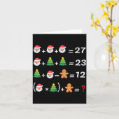 Grappige 67 Meme Kerstmis Wiskunde Docent Kerstman Kaart (Gele Bloem)