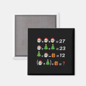 Grappige 67 Meme Kerstmis Wiskunde Docent Kerstman Magneet (Voorkant / Achterkant)