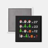 Grappige 67 Meme Kerstmis Wiskunde Docent Kerstman Magneet (Voorkant / Achterkant)