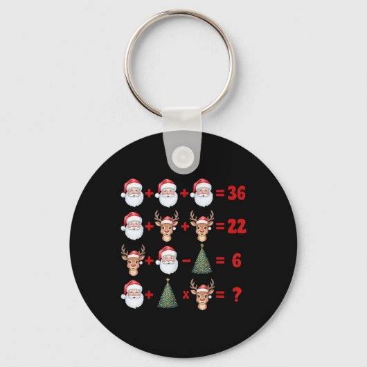 Grappige 67 Meme Kerstmis Wiskunde Docent Kerstman Sleutelhanger (Voorkant)
