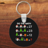 Grappige 67 Meme Kerstmis Wiskunde Docent Kerstman Sleutelhanger (Voorkant)