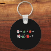 Grappige 67 Meme Kerstmis Wiskunde Docent Kerstman Sleutelhanger (Voorkant)