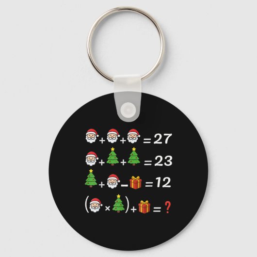 Grappige 67 Meme Kerstmis Wiskunde Docent Kerstman Sleutelhanger (Voorkant)