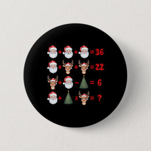 Grappige 67 Meme Kerstmis Wiskunde Docent Sinterkl Ronde Button 5,7 Cm