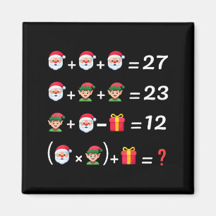 Grappige 67 Meme Kerstmis Wiskunde Leraren Santa Z Magneet