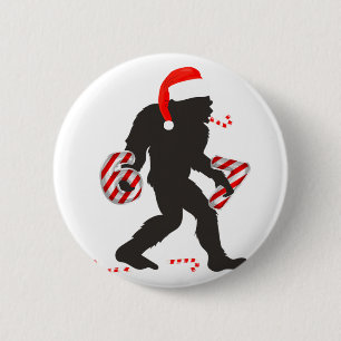 Grappige 67 Meme Met Bigfoot En Kandijstokken Kers Ronde Button 5,7 Cm