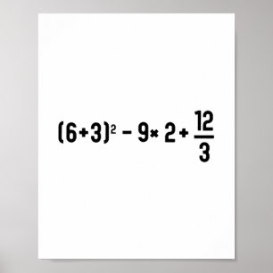 Grappige 67 Meme Pemdas Basisschool Wiskunde Lerar Poster