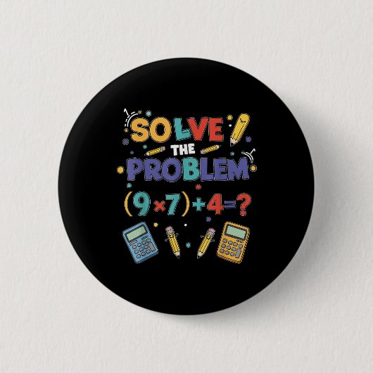 Grappige 67 Meme Pemdas Basisschool Wiskunde Lerar Ronde Button 5,7 Cm (Voorkant)