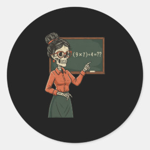 Grappige 67 Meme Pemdas Basisschool Wiskunde Lerar Ronde Sticker