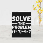 Grappige 67 Meme Pemdas Elementaire Wiskunde Lerar Kaart (Gele Bloem)