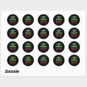 Grappige 67 Meme Pemdas Lageremathdocent 6 7 C Ronde Sticker (Vel)