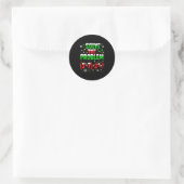 Grappige 67 Meme Pemdas Lageremathdocent 6 7 C Ronde Sticker (Tas)