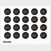Grappige 67 Meme Pompoen Geest Wiskunde Docent Hal Ronde Sticker (Vel)