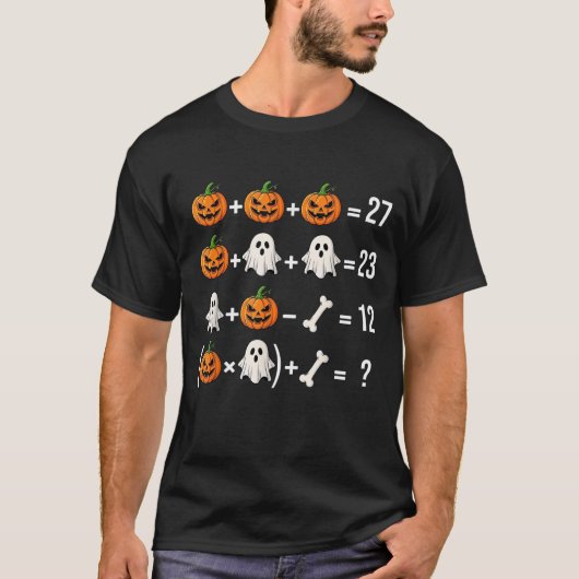 Grappige 67 Meme Pompoen Geest Wiskunde Docent T-shirt (Voorkant)