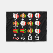 Grappige 67 Meme Santa Wiskunde Leraar Kerstmis Ze Fleece Deken (Voorkant (Horizontaal))