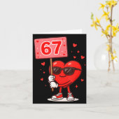 Grappige 67 Meme Schattige Valentijn Zes Zeven Lie Kaart (Gele Bloem)