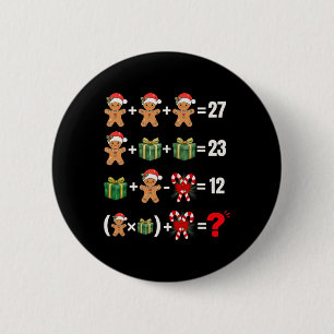 Grappige 67 Meme Snoep Kerstman Wiskundeleraar Chr Ronde Button 5,7 Cm