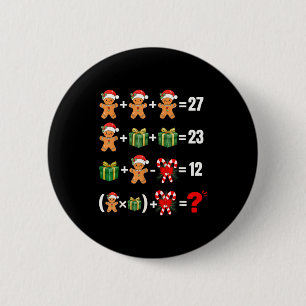 Grappige 67 Meme Snoep Kerstman Wiskundeleraar Chr Ronde Button 5,7 Cm