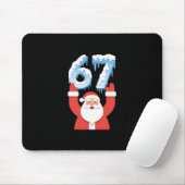 Grappige 67 Meme Vader Kerstmis Winter Sneeuw Ijs Muismat (Met muis)