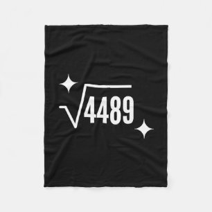 Grappige 67 Meme Vierkantswortel 4489 Slang Wiskun Fleece Deken