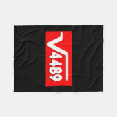 Grappige 67 Meme Vierkantswortel 4489 Slang Wiskun Fleece Deken (Voorkant (Horizontaal))