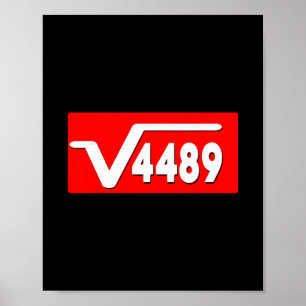 Grappige 67 Meme Vierkantswortel 4489 Slang Wiskun Poster