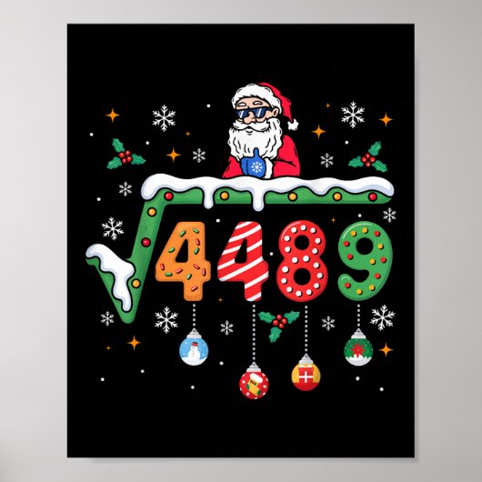 Grappige 67 Meme Vierkantswortel 4489 Slang Wiskun Poster (Voorkant)