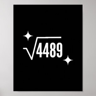 Grappige 67 Meme Vierkantswortel 4489 Slang Wiskun Poster