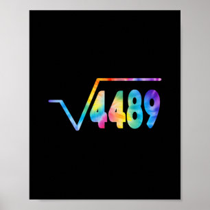 Grappige 67 Meme Vierkantswortel 4489 Slang Wiskun Poster
