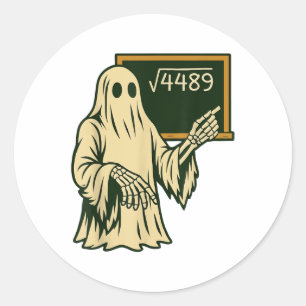 Grappige 67 Meme Vierkantswortel 4489 Slang Wiskun Ronde Sticker