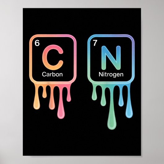 Grappige 67 Meme Wetenschap Chemie Nerd Humor Peri Poster (Voorkant)