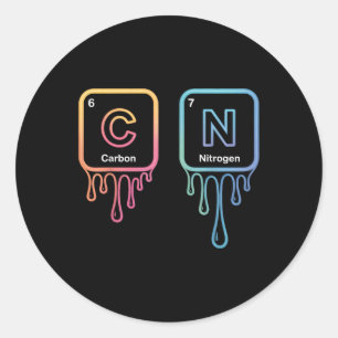 Grappige 67 Meme Wetenschap Chemie Nerd Humor Peri Ronde Sticker