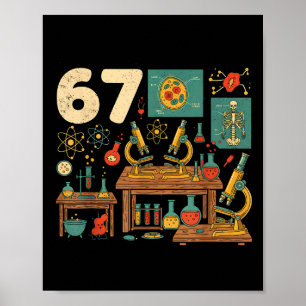 Grappige 67 Meme Wetenschap Leraar Studenten Zes Z Poster
