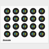 Grappige 67 Meme Wetenschap Scheikunde Leraar Peri Ronde Sticker (Vel)