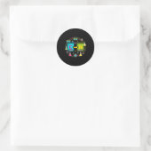 Grappige 67 Meme Wetenschap Scheikunde Leraar Peri Ronde Sticker (Tas)