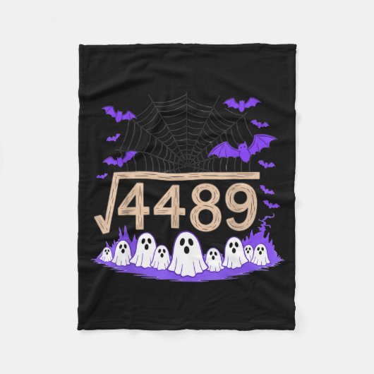 Grappige 67 Meme Wiskunde Docent 6 7 Halloween Vie Fleece Deken (Voorkant)