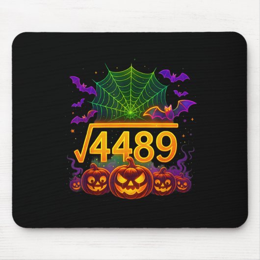 Grappige 67 Meme Wiskunde Docent 6 7 Halloween Vie Muismat (Voorkant)