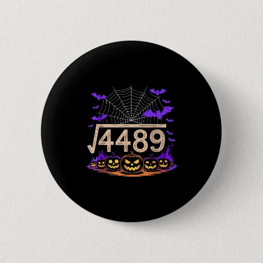 Grappige 67 Meme Wiskunde Docent 6 7 Halloween Vie Ronde Button 5,7 Cm (Voorkant)