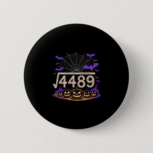 Grappige 67 Meme Wiskunde Docent 6 7 Halloween Vie Ronde Button 5,7 Cm (Voorkant)