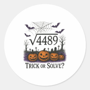 Grappige 67 Meme Wiskunde Docent 6 7 Halloween Vie Ronde Sticker