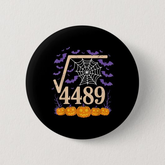 Grappige 67 Meme Wiskunde Docent 6 7 Vierkantswort Ronde Button 5,7 Cm (Voorkant)