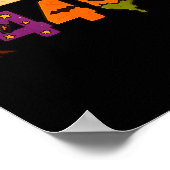Grappige 67 Meme Wiskunde Leraar 6 7 Halloween Vie Poster (Hoek)