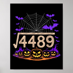 Grappige 67 Meme Wiskunde Leraar 6 7 Halloween Vie Poster