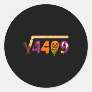 Grappige 67 Meme Wiskunde Leraar 6 7 Halloween Vie Ronde Sticker