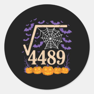 Grappige 67 Meme Wiskunde Leraren 6 7 Vierkantswor Ronde Sticker