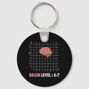 Grappige 67 Meme Wiskunde Zes Zeven Leraar Brainro Sleutelhanger