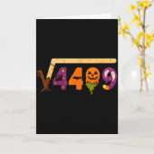 Grappige 67 Meme Wiskundeleraar 6 7 Halloween Vier Kaart (Gele Bloem)